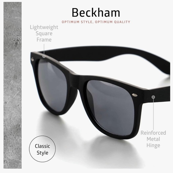 Sunglasses โ Matte Black, Beckham by Optimum Optical - Picture 13 of 16